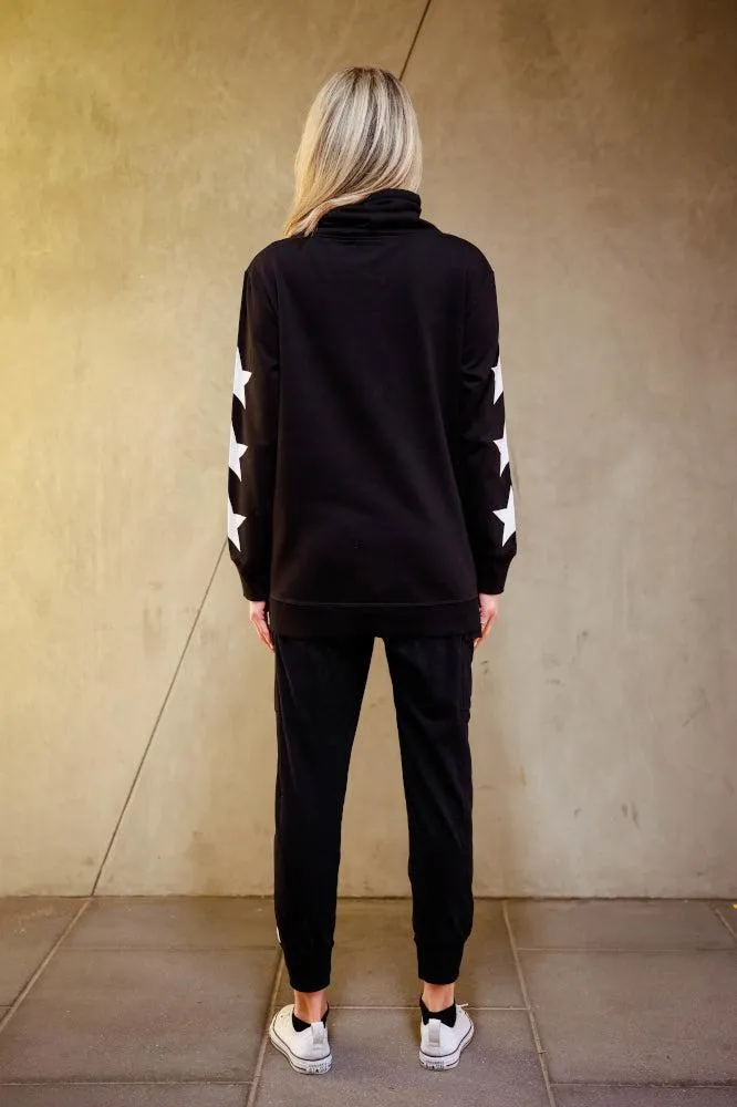 3rd Story X6 Star Funnel Sweater Black