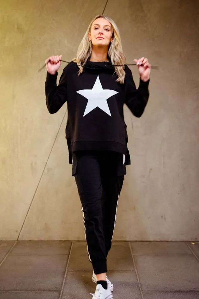 3rd Story X6 Star Funnel Sweater Black