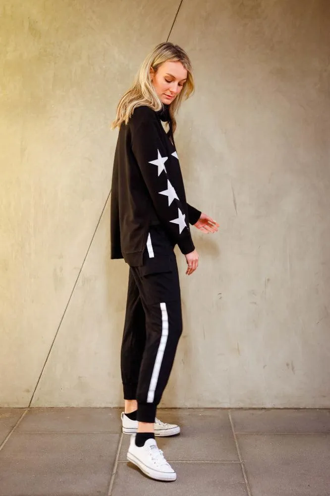 3rd Story X6 Star Funnel Sweater Black