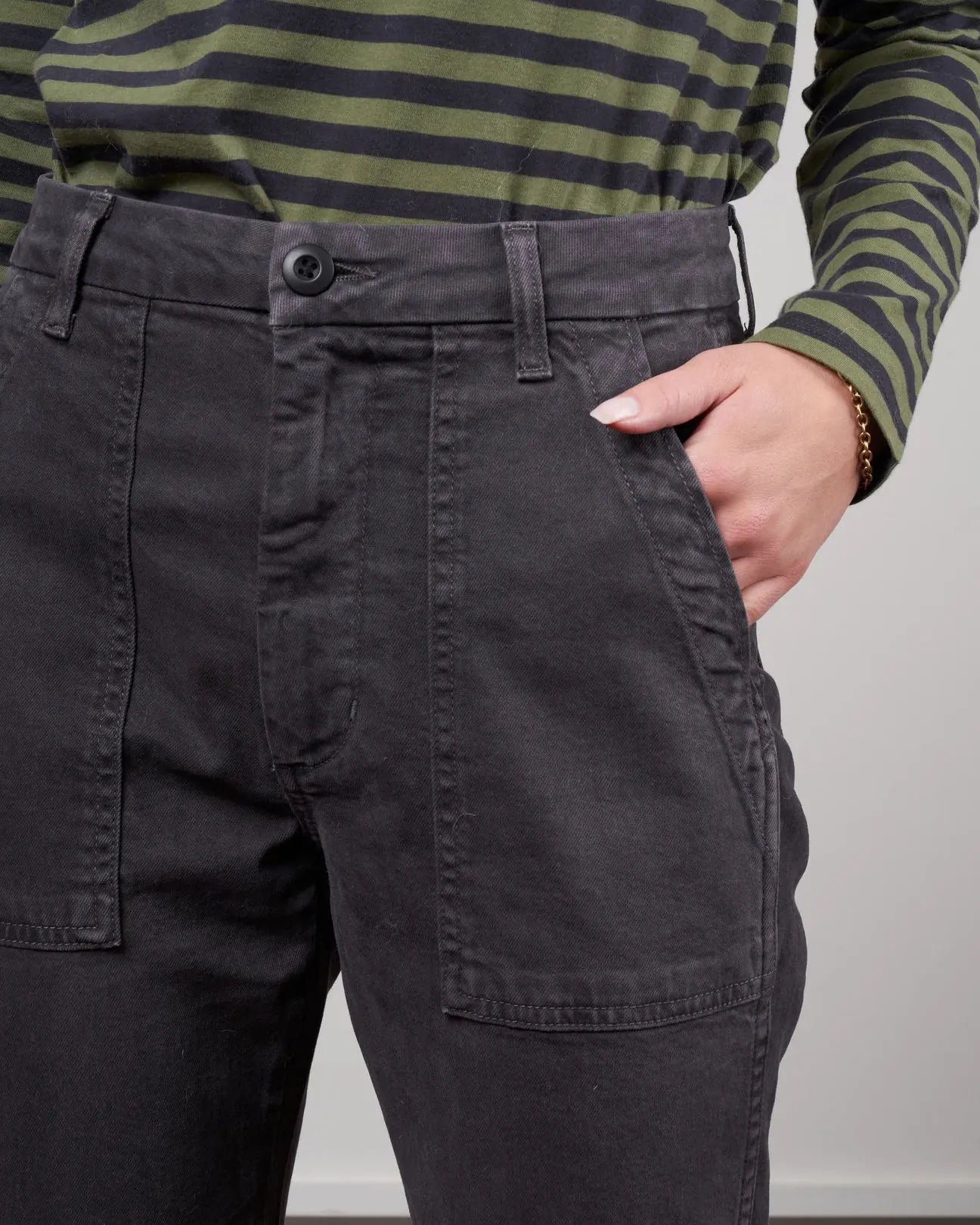 AMO Denim Easy Trouser - Vintage Black