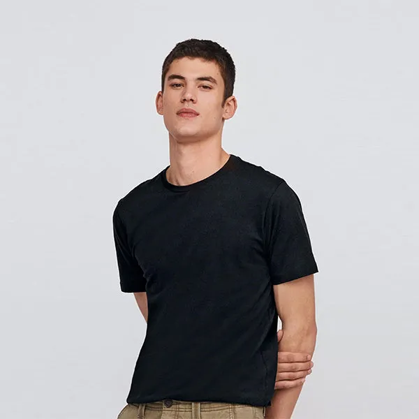 Black Regular Fit Essential Crew Neck T-Shirt