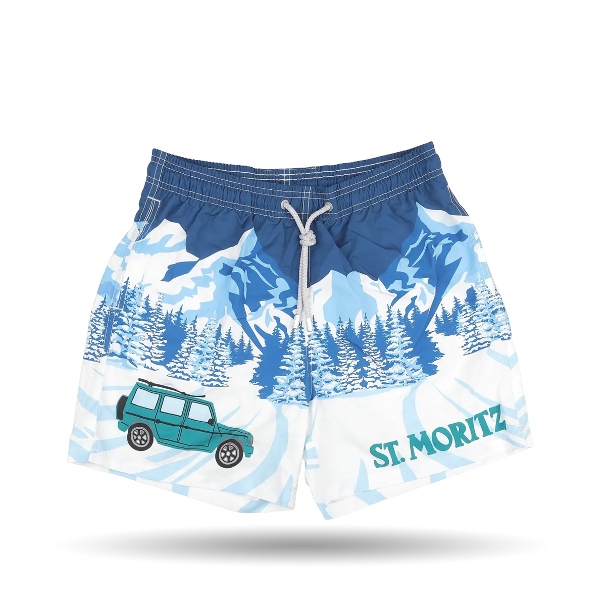 Blue St. Moritz Printed Swim Shorts