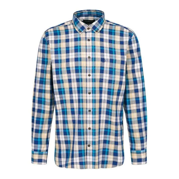Bugatti Mens LS Shirt 68312B Blue