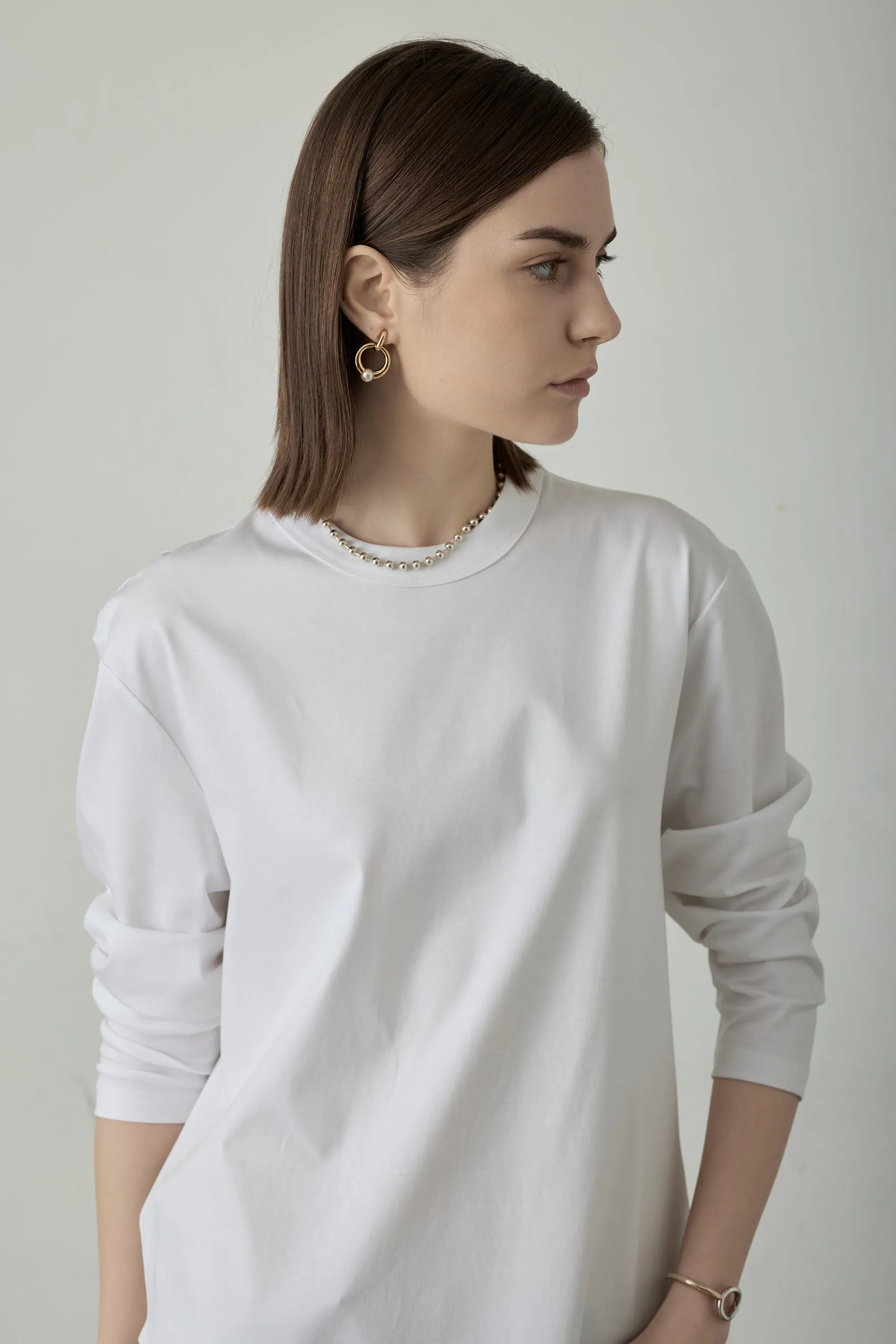 CECE supima-cotton top (White)