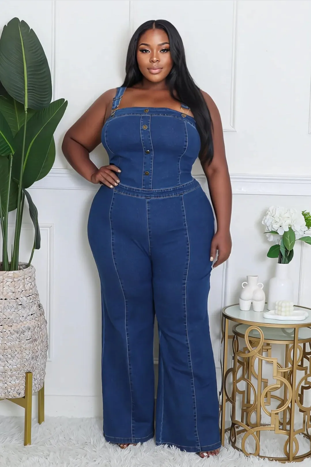 Chic Overalls Jumpsuit|Plus Size