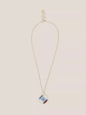 CIRCULAR MOSAIC TILE NECKLACE