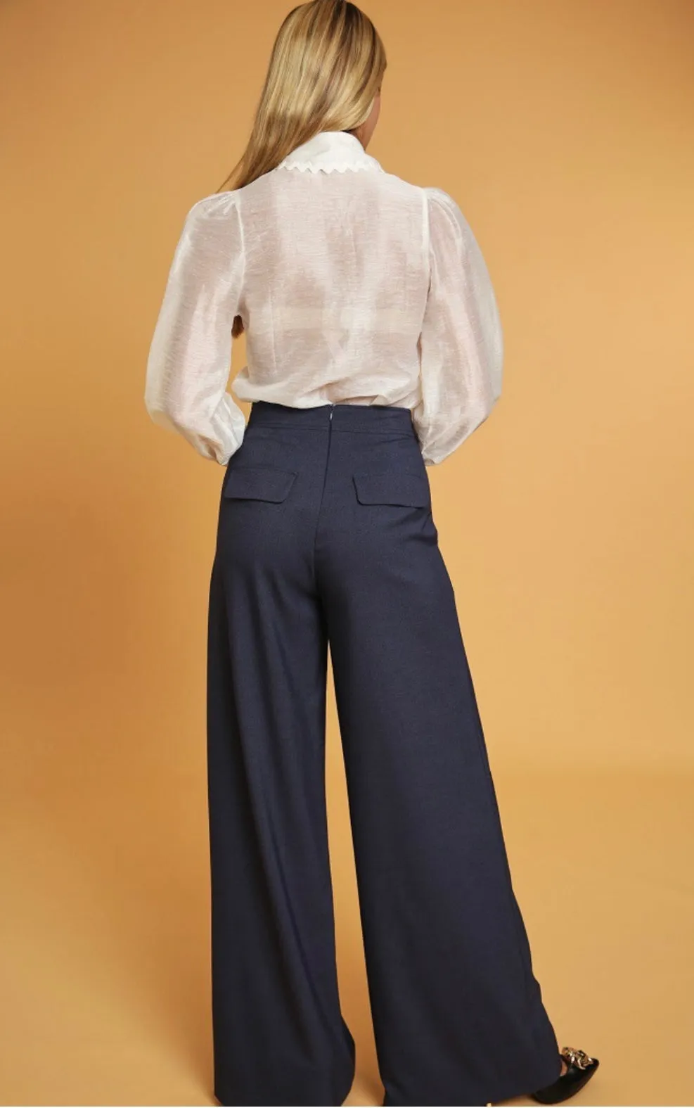Denim Dress Pants