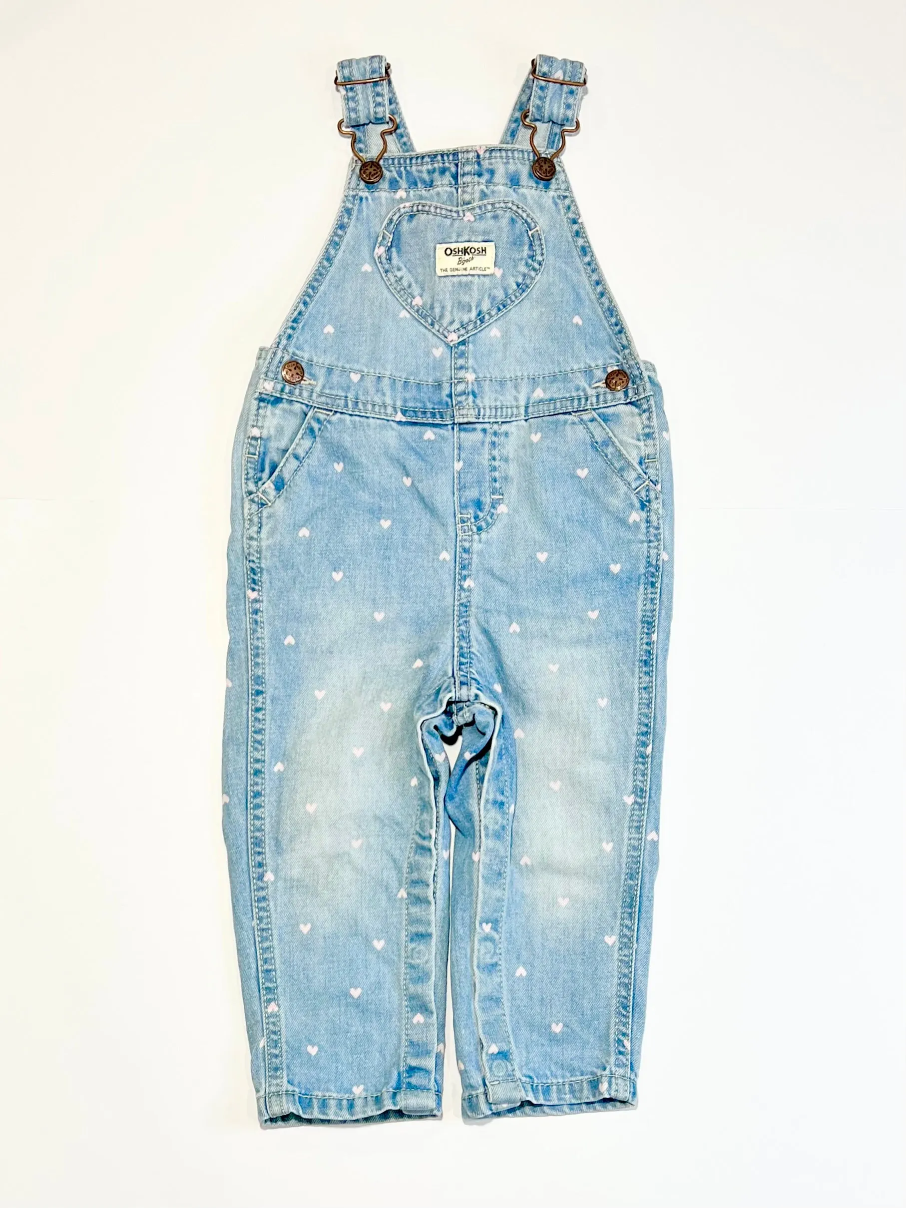 Denim heart overalls - Size 1