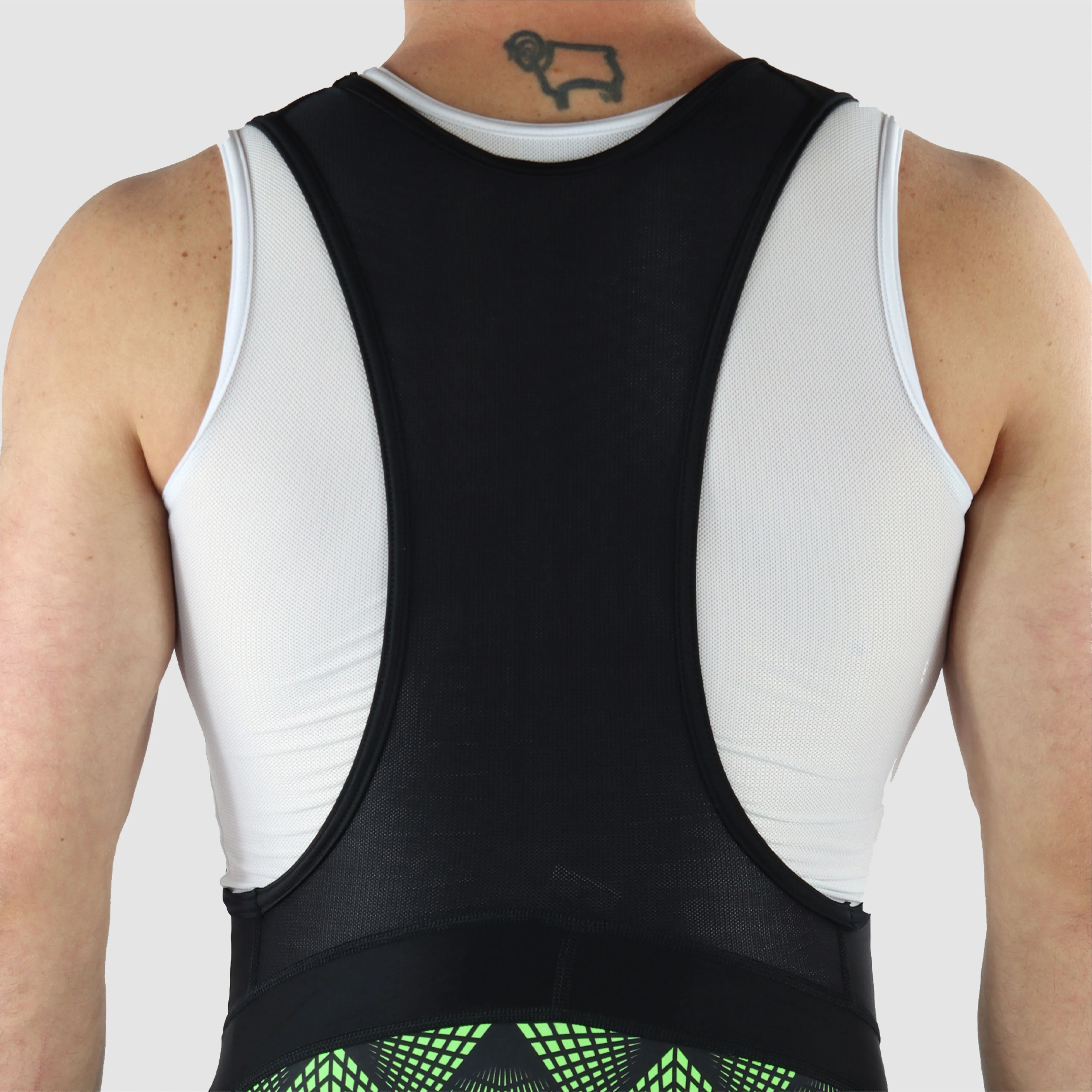 DiDOO Men's Classic Quick Dry Padded Cycling Bib Shorts Black and Green