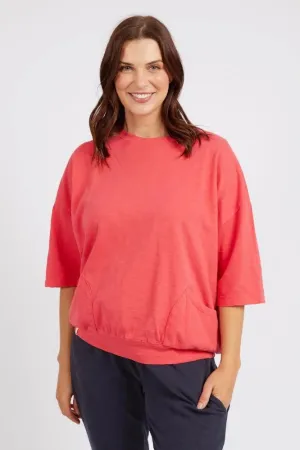 Elm Maizie Sweat Coral Spritz
