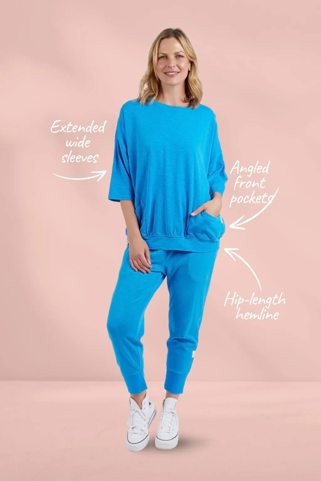 Elm Maizie Sweat Ibiza Blue
