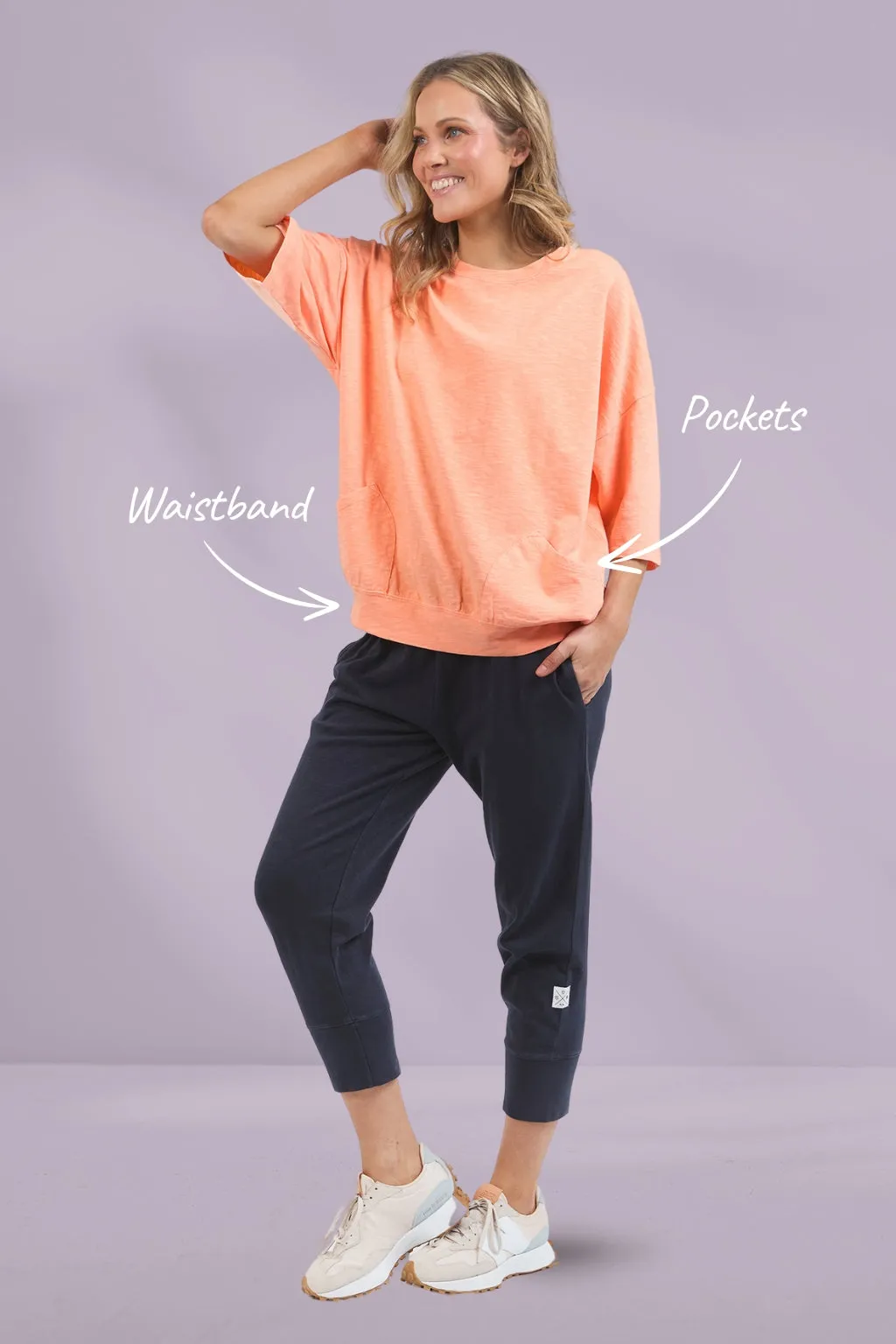 Elm Maizie Sweat Neon Orange