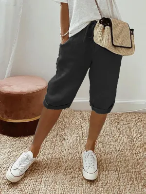 EMMA - Cotton-Linen Women's Shorts