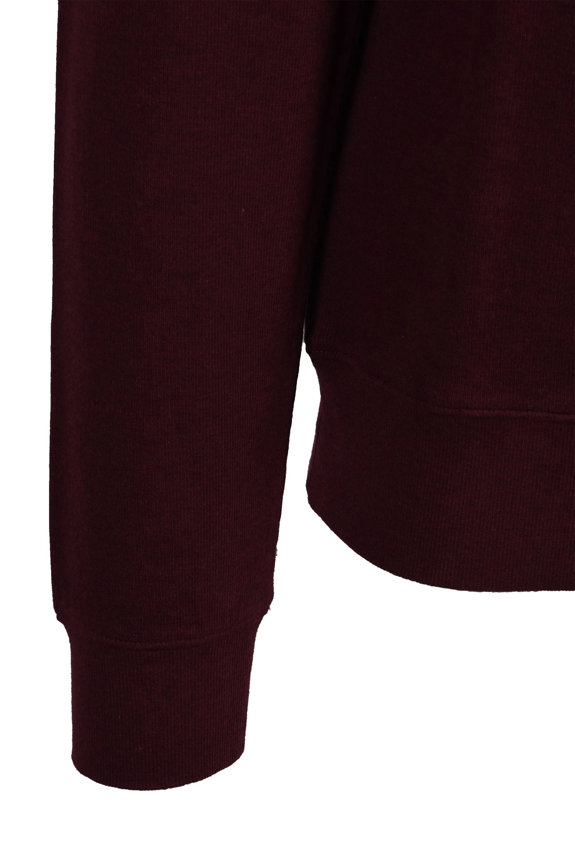 Gant D1.sacker Rib Half Zip Dark Burgundy Melange