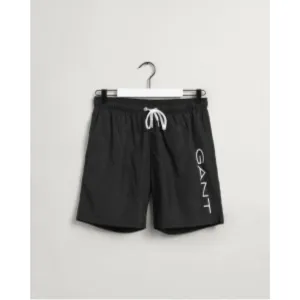GANT Lightweight Logo Swim Shorts Black