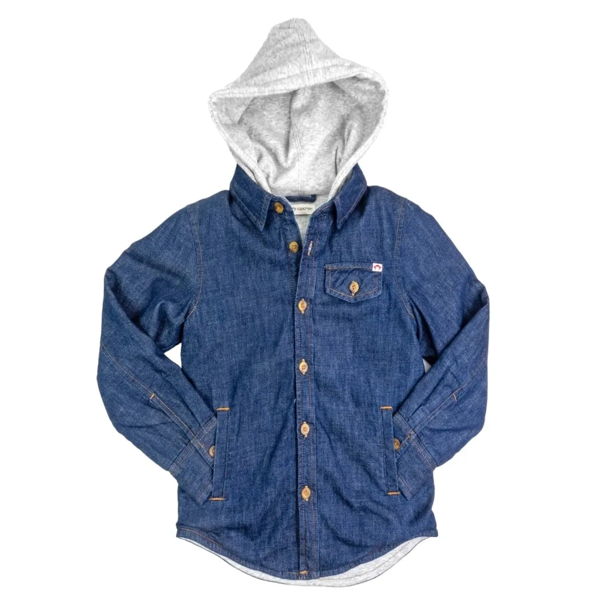 GLEN DENIM JACKET W/ HOOD