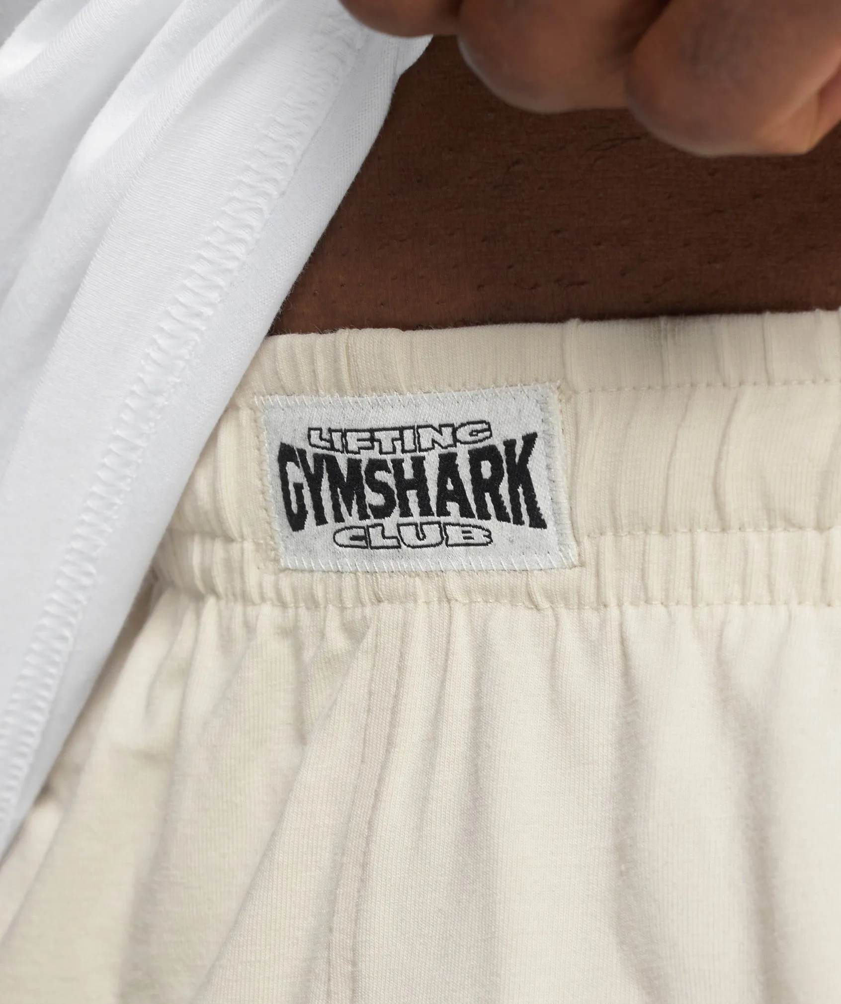 Gymshark Lightweight Jersey Shorts - Ecru White