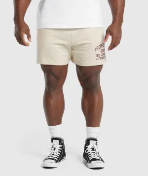 Gymshark Lightweight Jersey Shorts - Ecru White