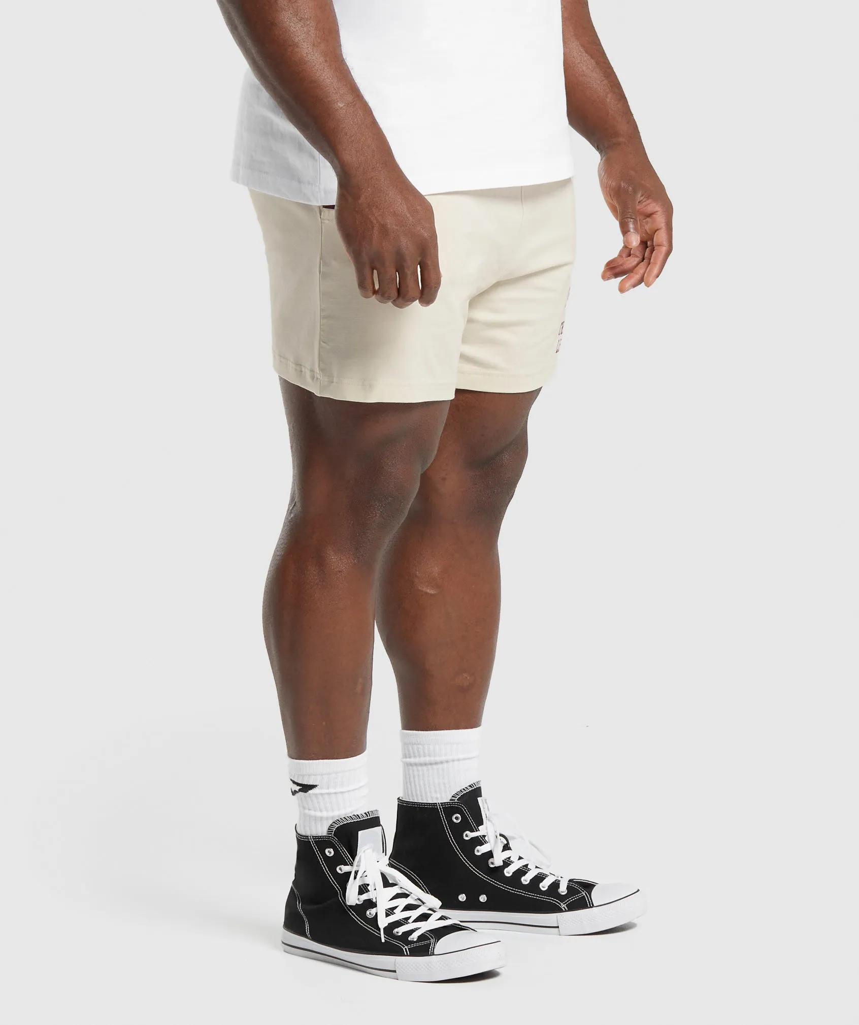 Gymshark Lightweight Jersey Shorts - Ecru White