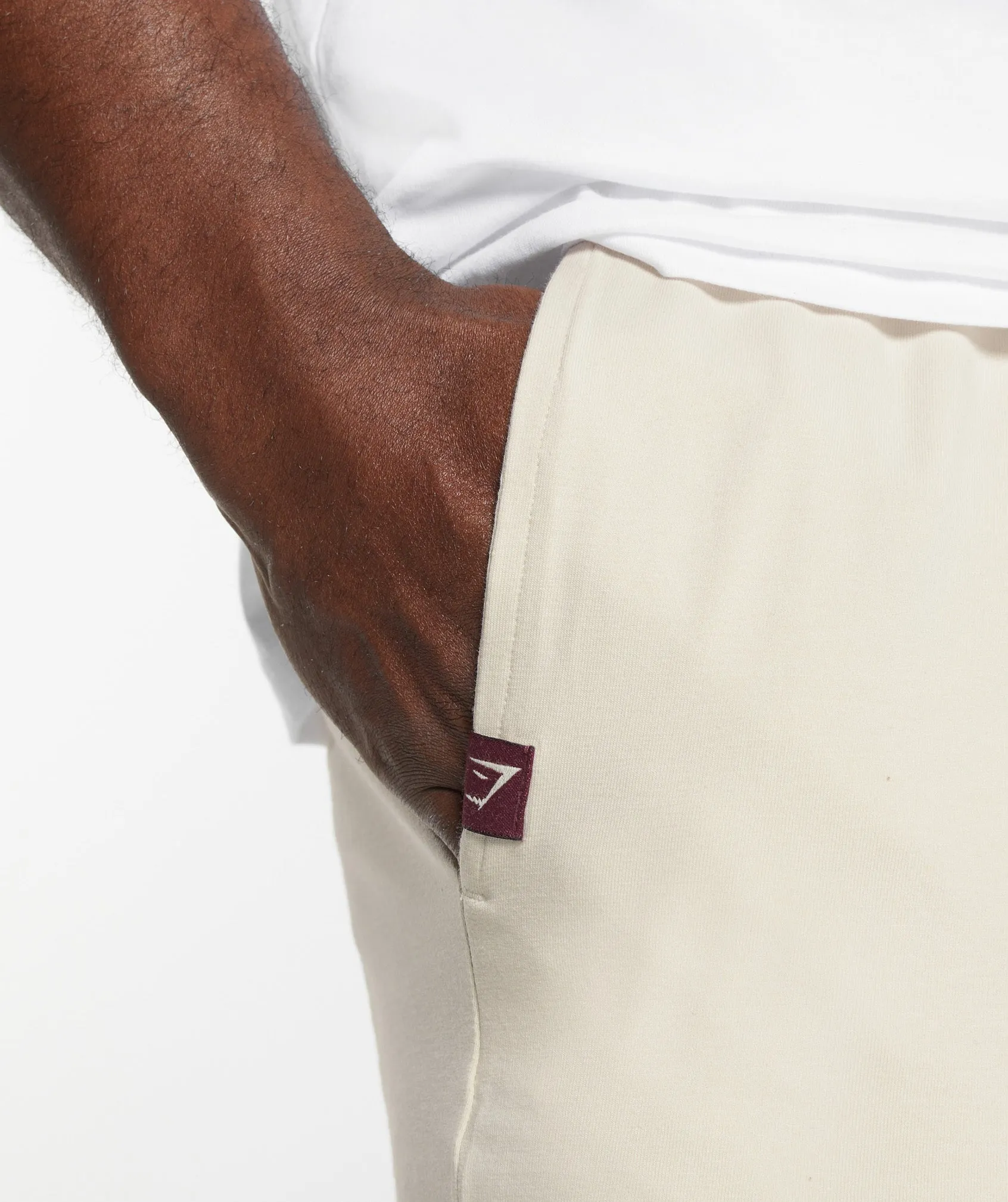 Gymshark Lightweight Jersey Shorts - Ecru White