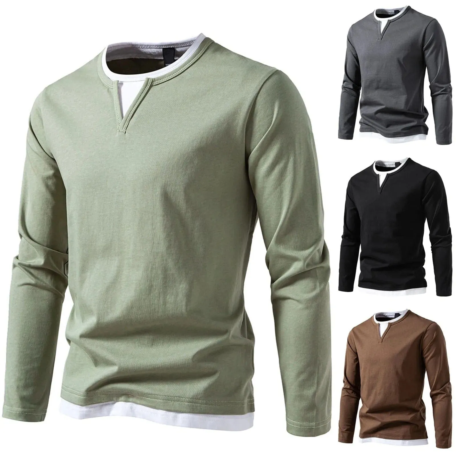 Hem Sworth - Kent Henley with Long Sleeves