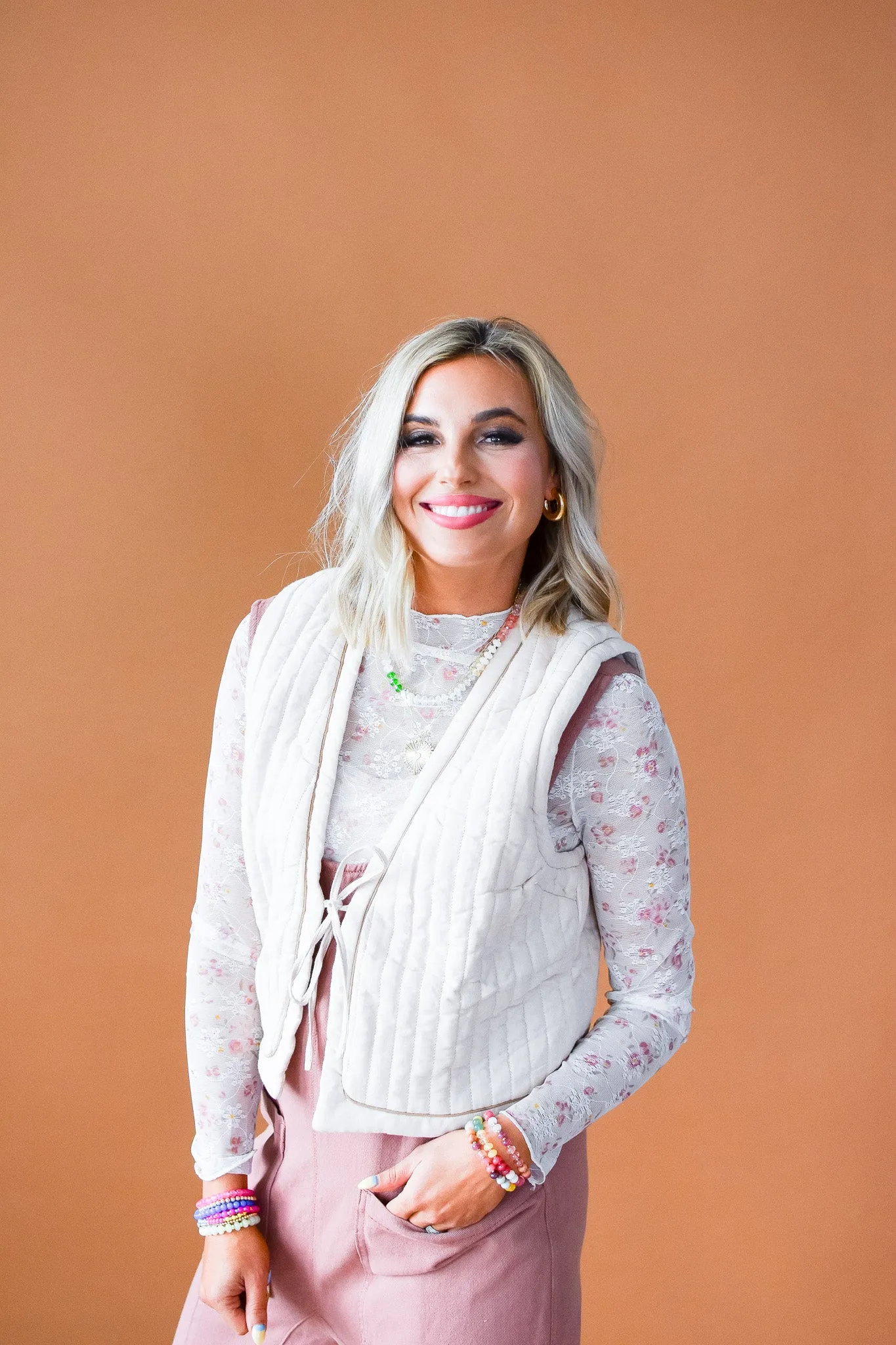 Henley Quilted Vest