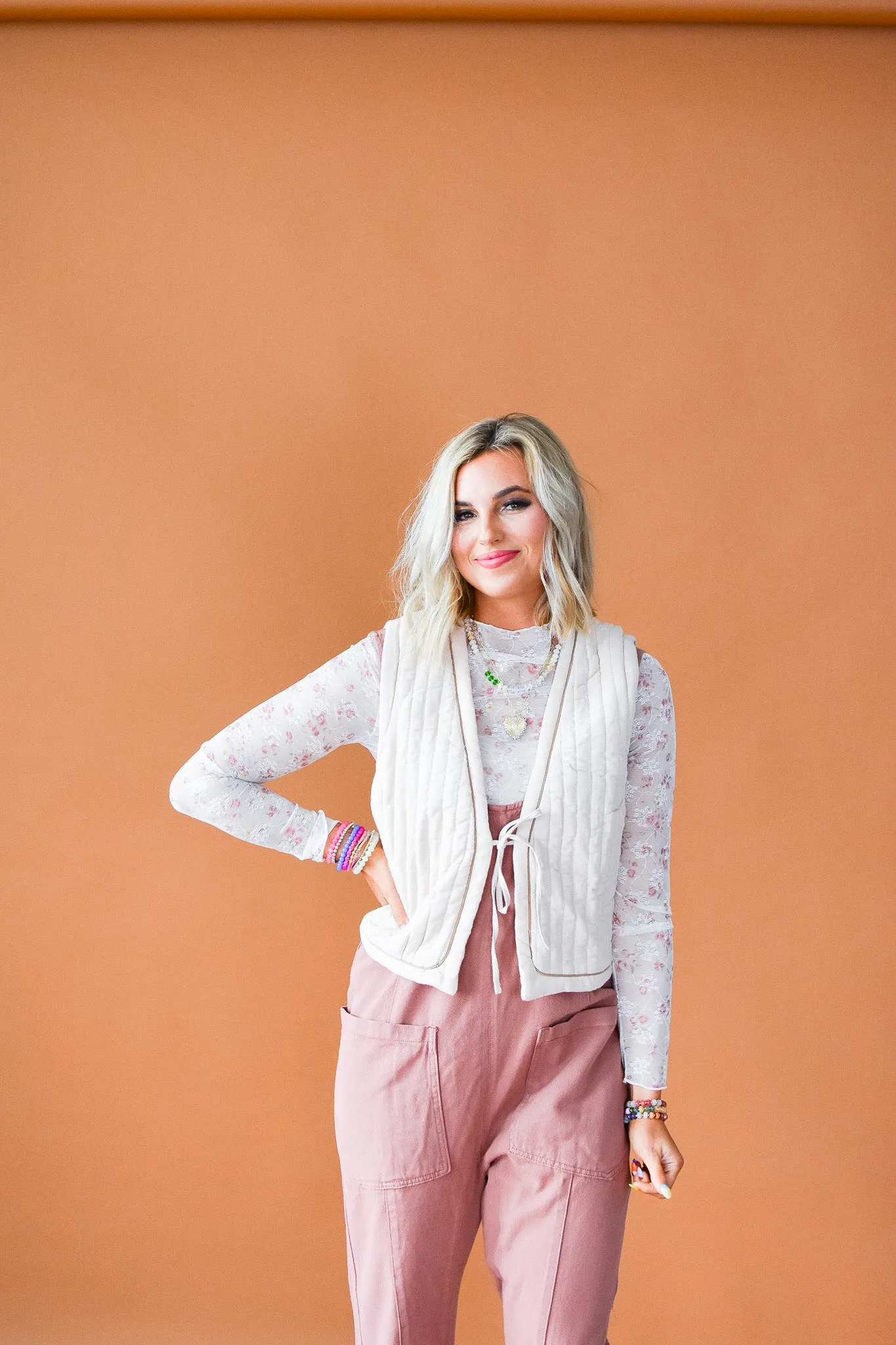 Henley Quilted Vest