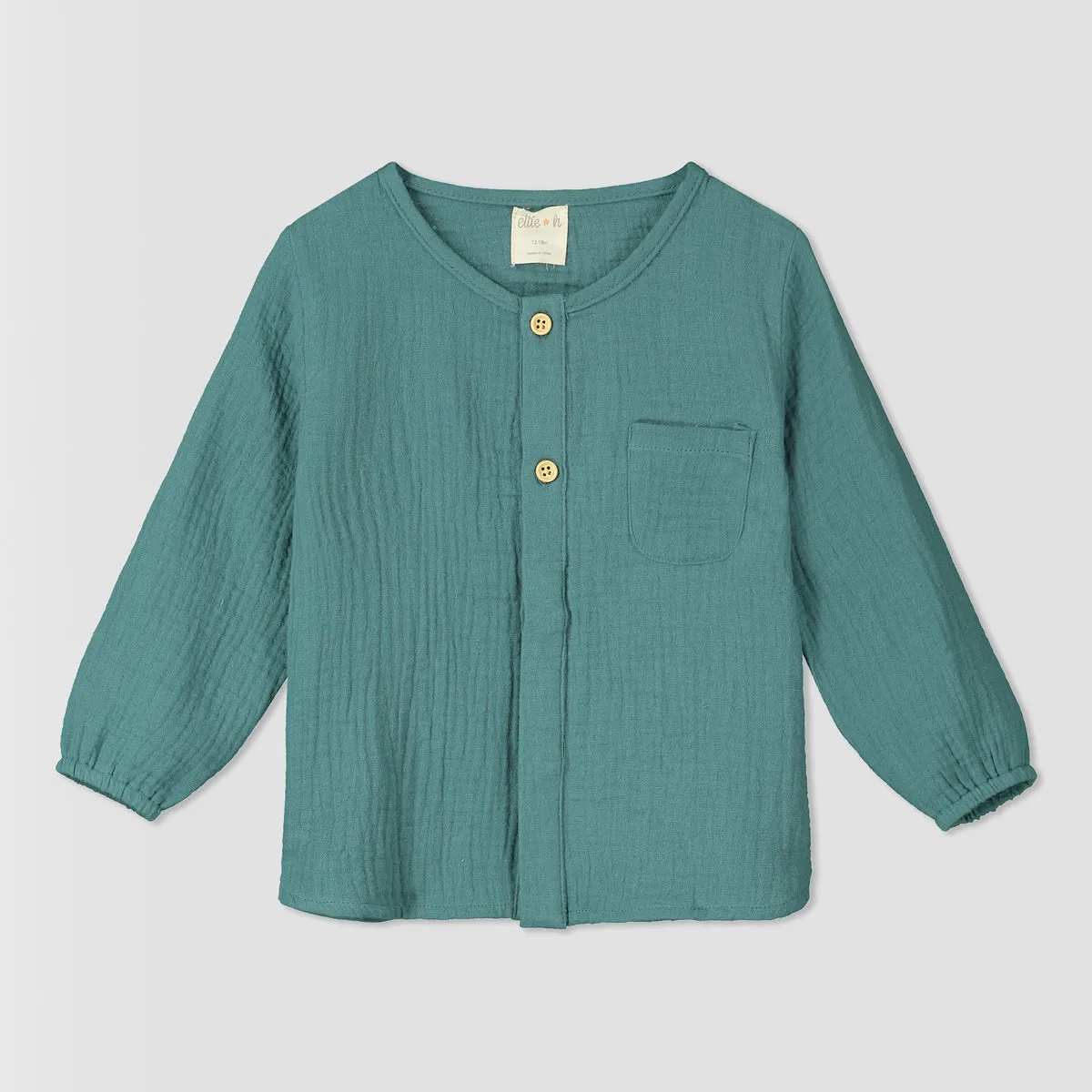 Kerris top in blue gauze