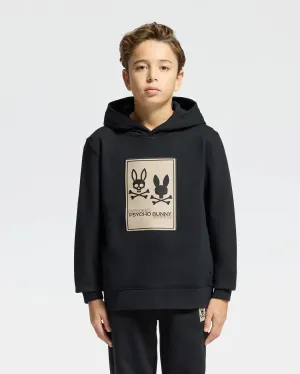 KIDS MONROE TWILL PATCH FLEECE HOODIE - B0H926D200