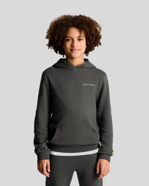 Kids Script Embroidered Hoodie