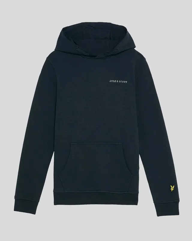 Kids Script Embroidered Hoodie