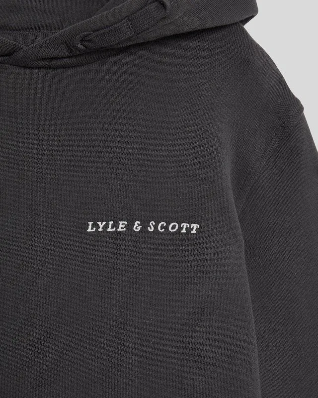 Kids Script Embroidered Hoodie