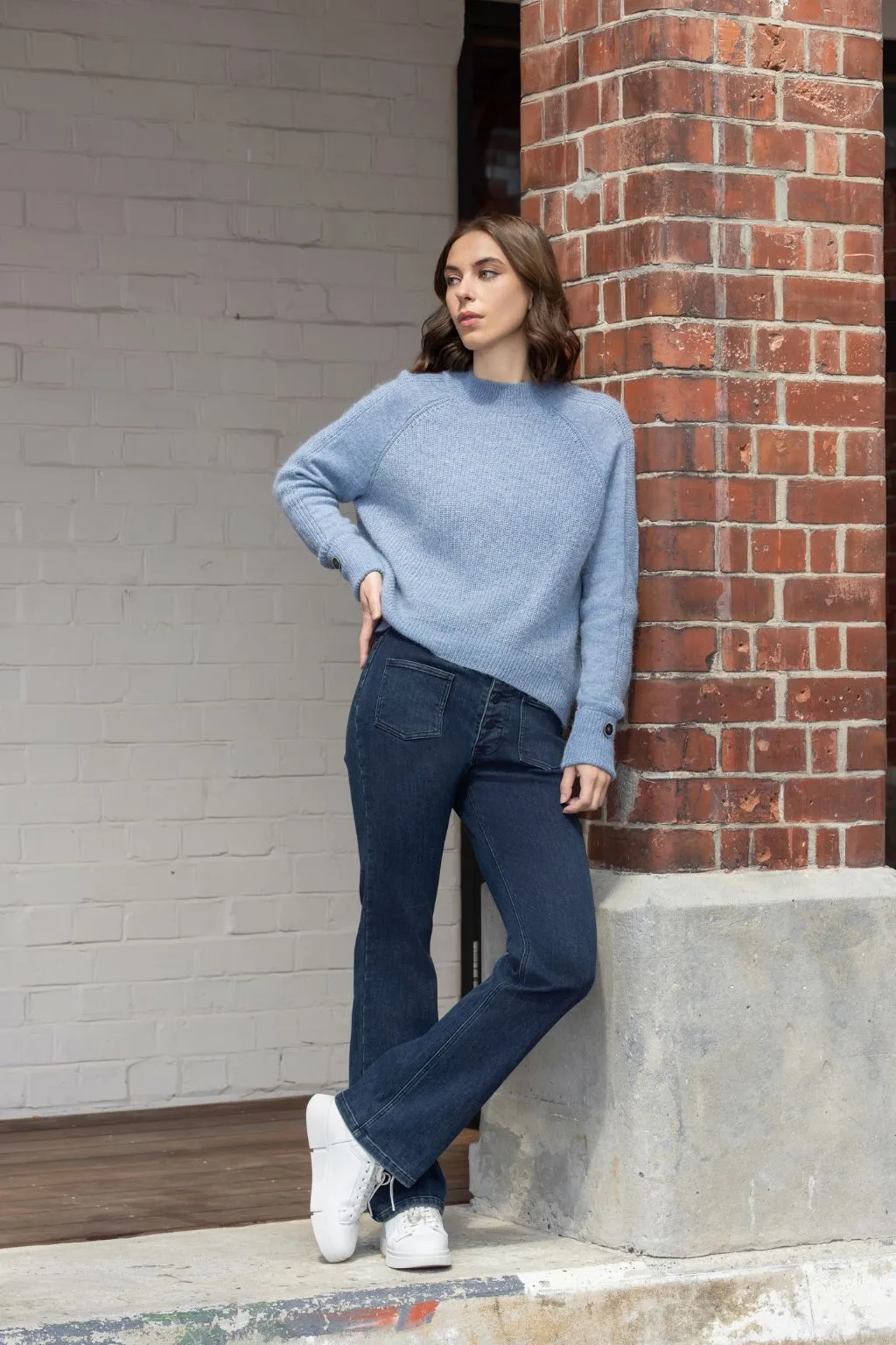 Knewe Mia Sweater Sky Blue