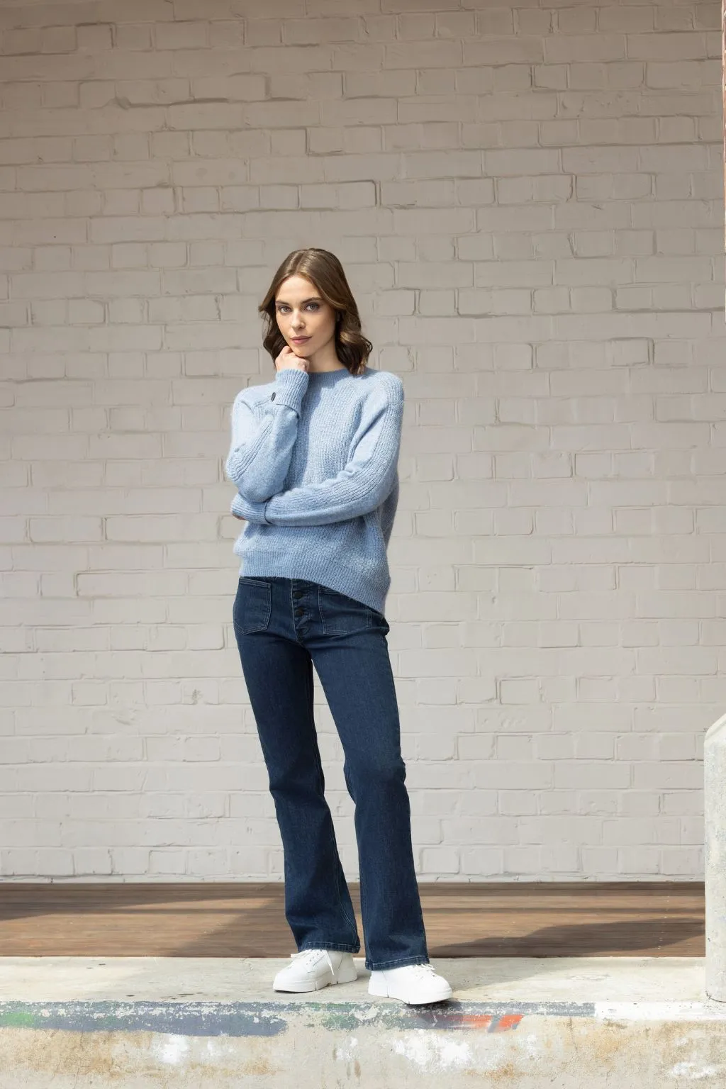 Knewe Mia Sweater Sky Blue