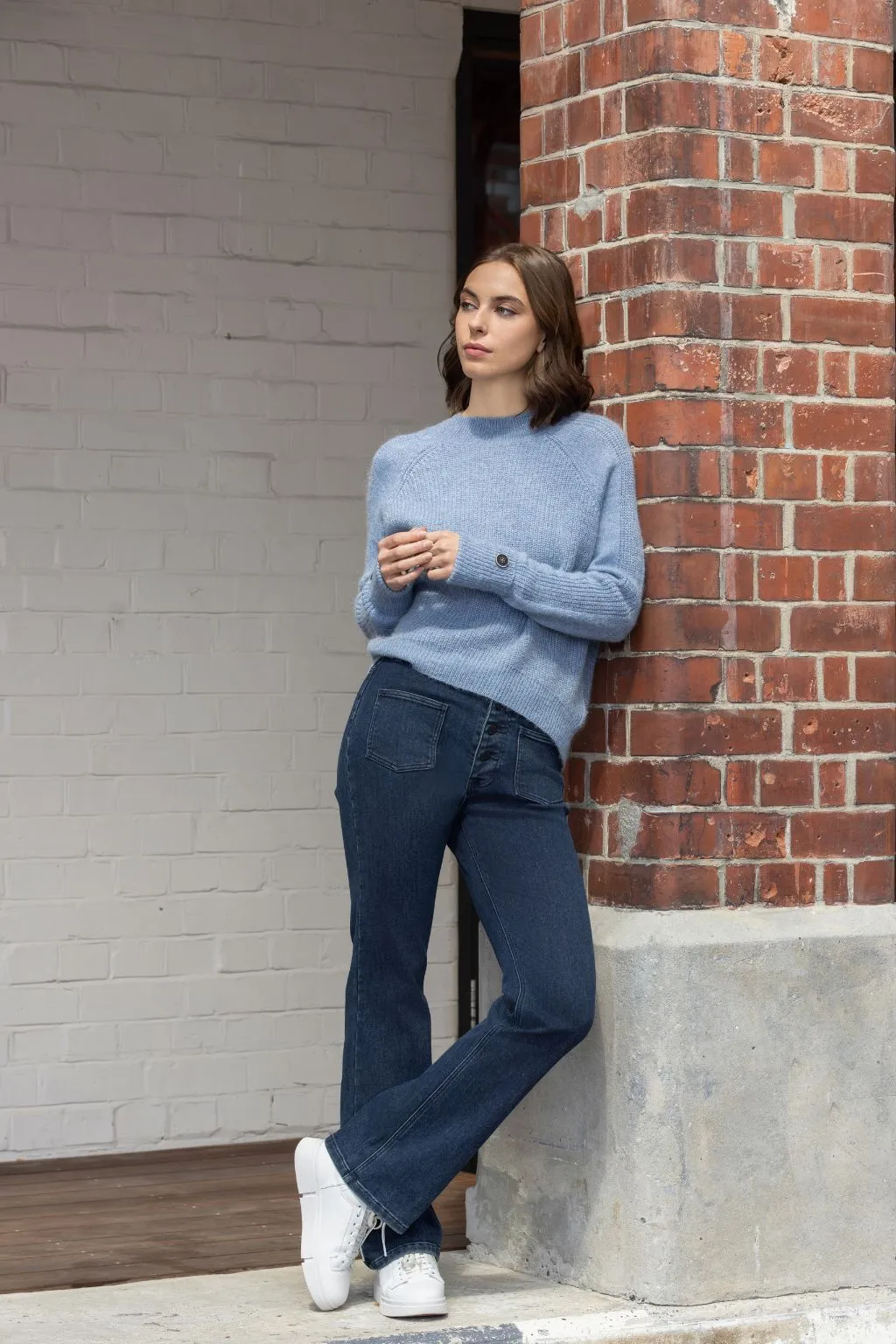 Knewe Mia Sweater Sky Blue