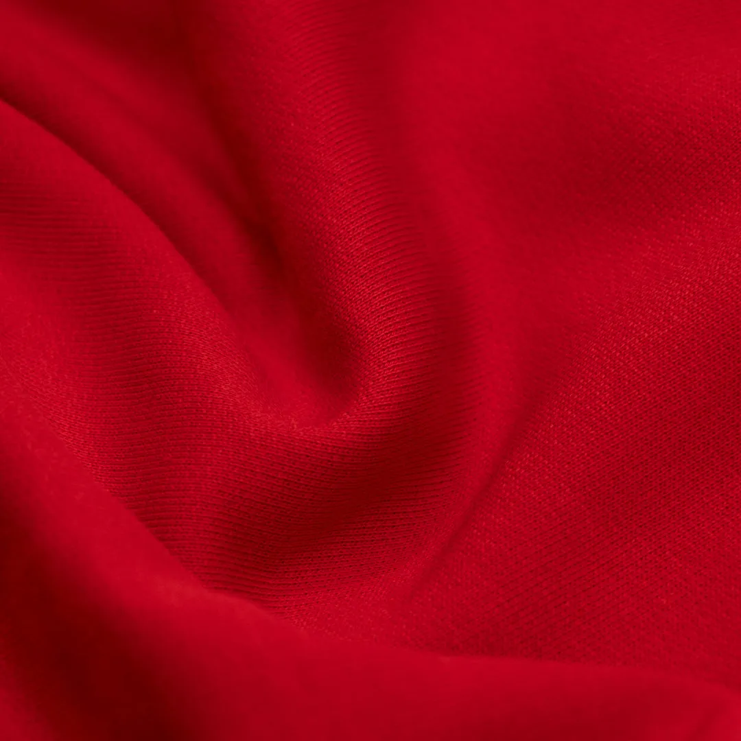 Laidback Organic Cotton Sweatshirt Fleece - Fire Red