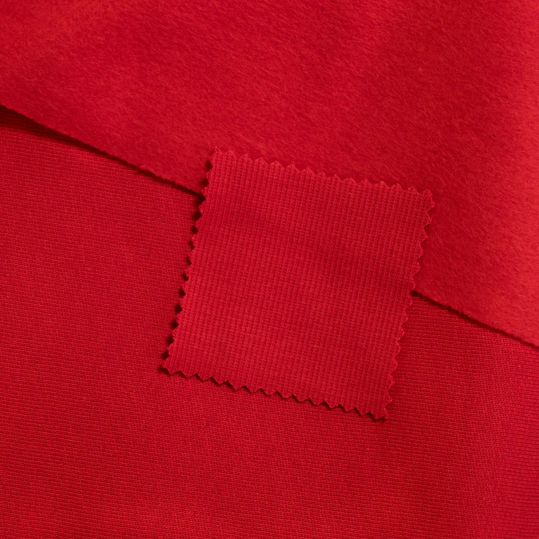 Laidback Organic Cotton Sweatshirt Fleece - Fire Red