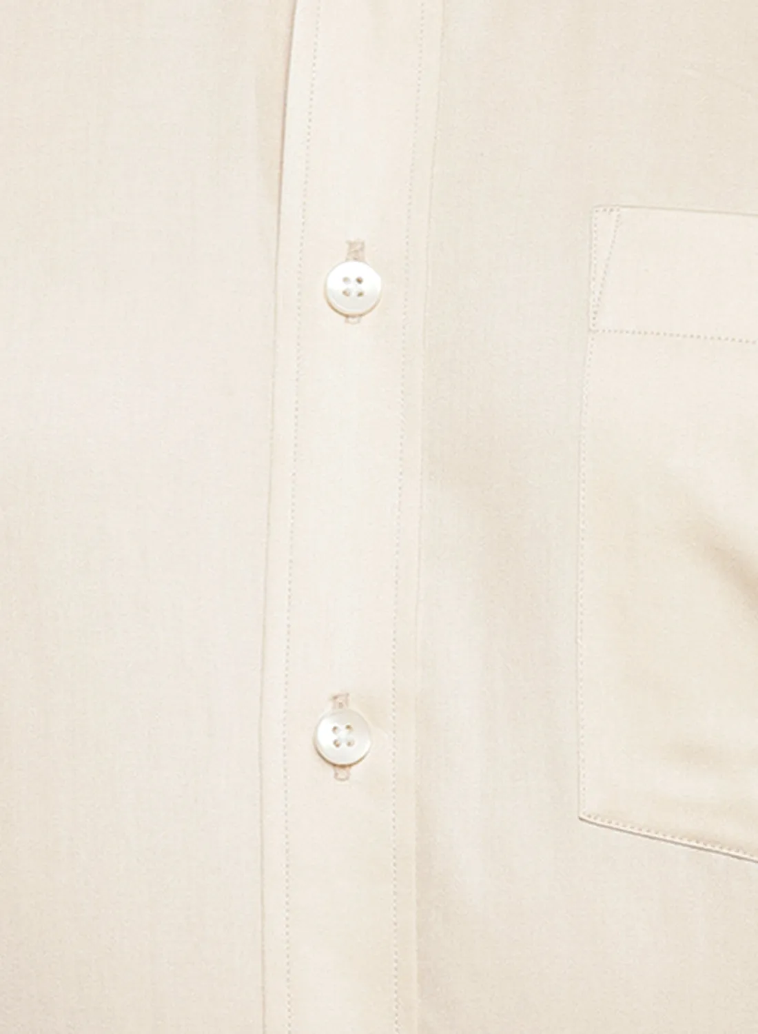 Light Beige Cotton Full Sleeve Shirt