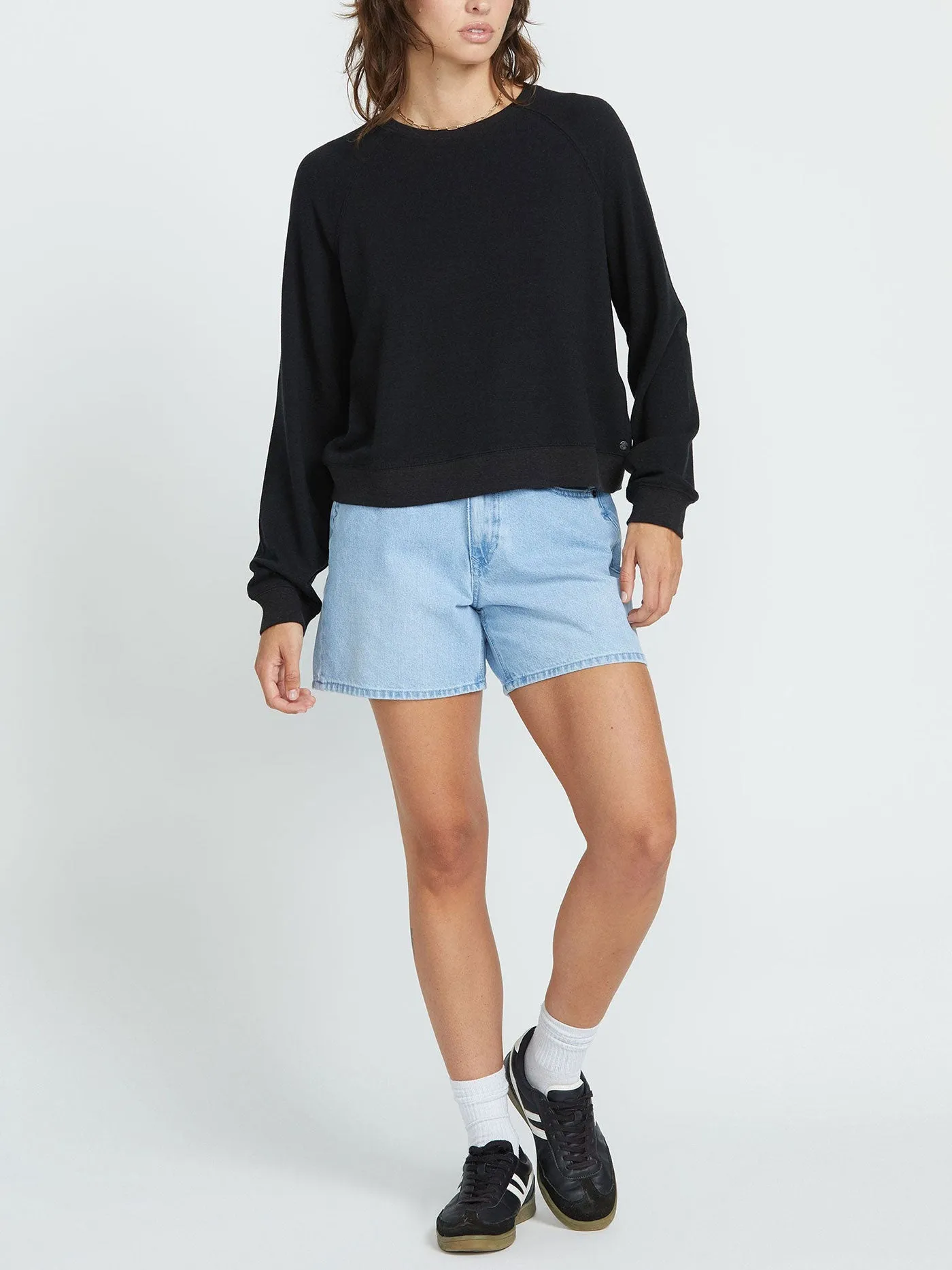 Lil Frenchie Raglan Crewneck Sweatshirt