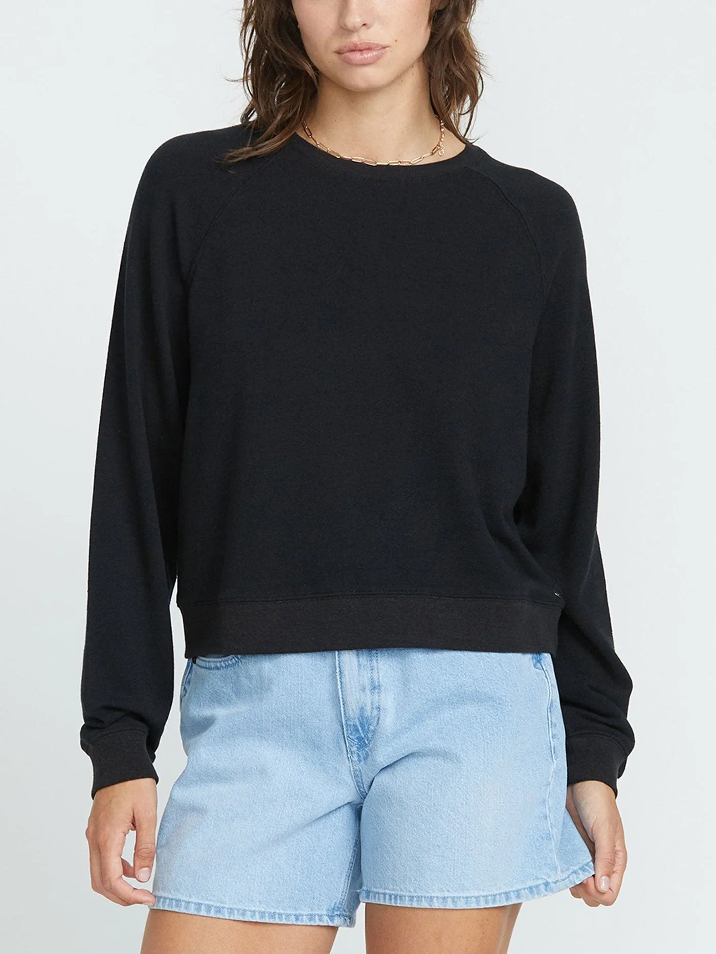 Lil Frenchie Raglan Crewneck Sweatshirt