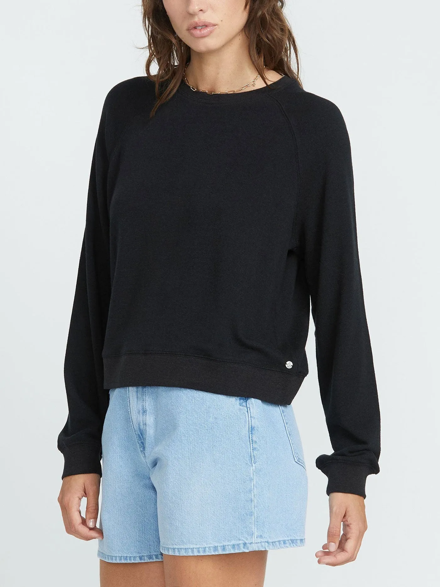 Lil Frenchie Raglan Crewneck Sweatshirt