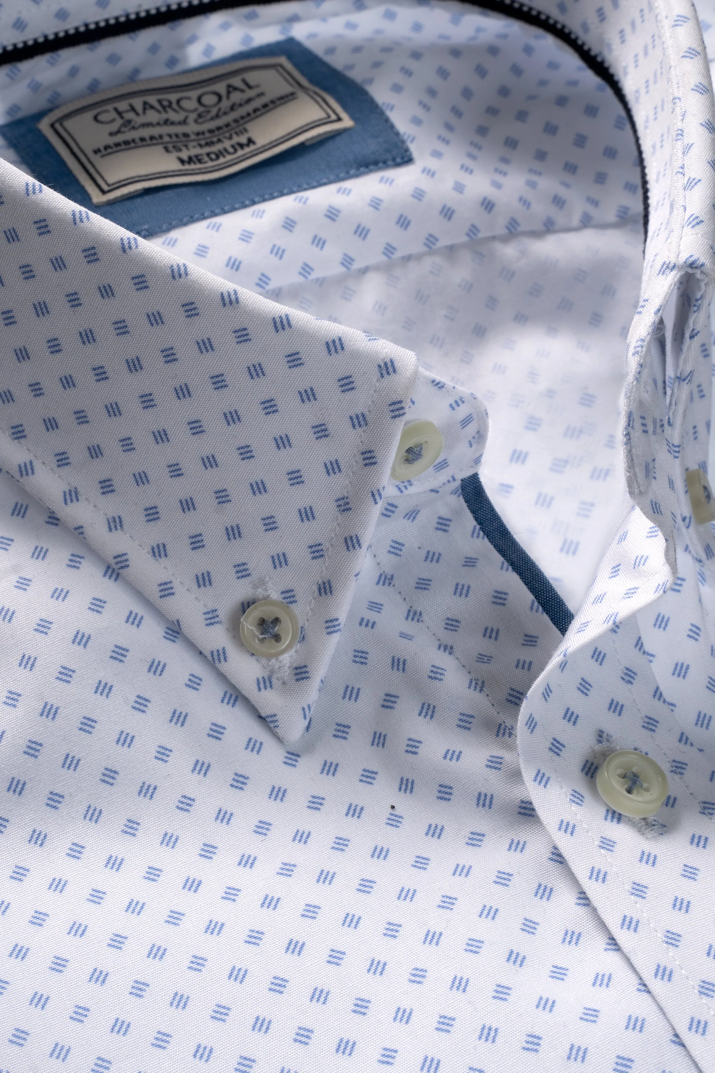 LIMITED EDITION HALF SLEEVE SHIRT WHITE SKY PRINTED