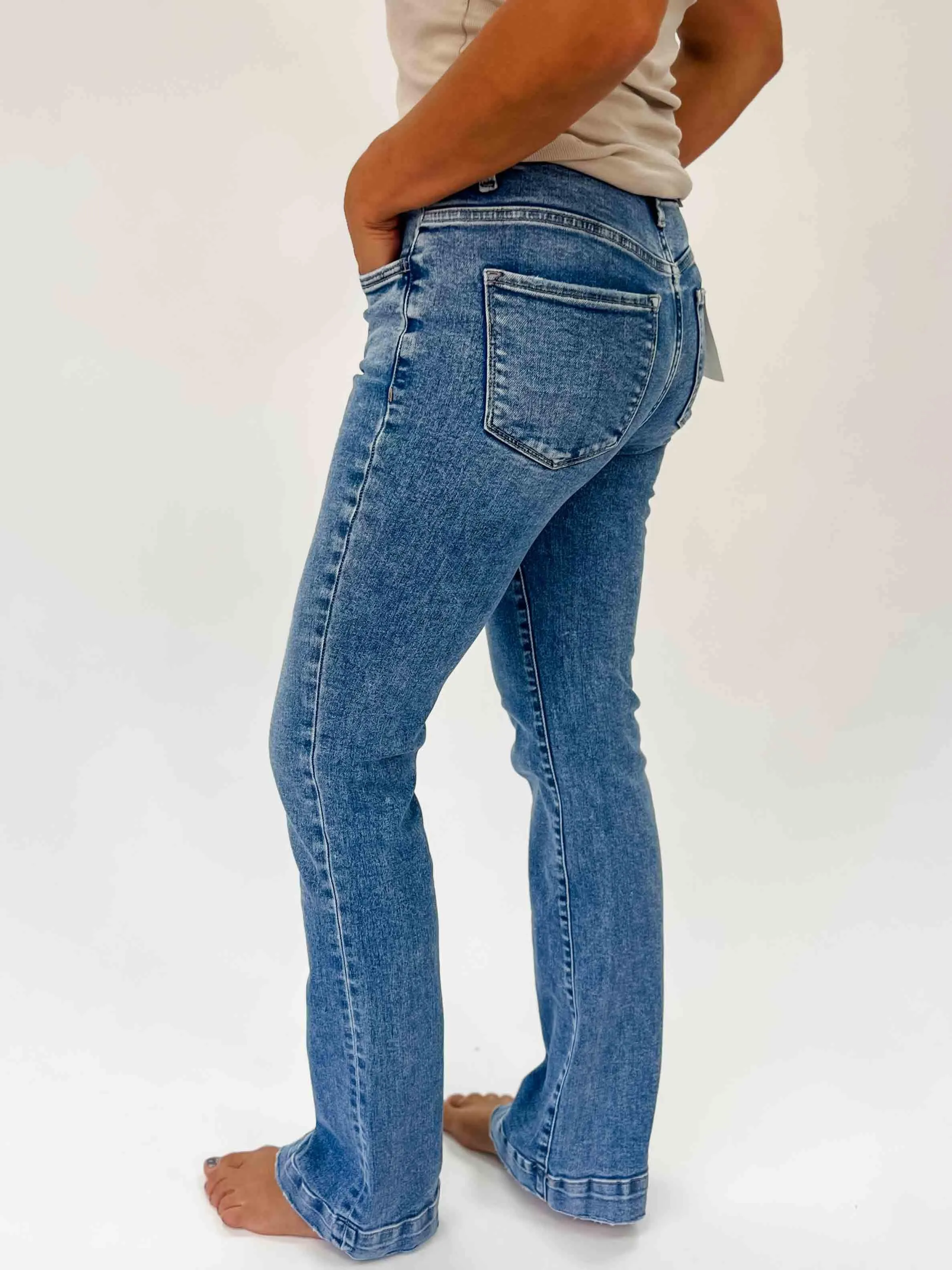 LOVERVET: Tummy Control High Rise Bootcut Jeans