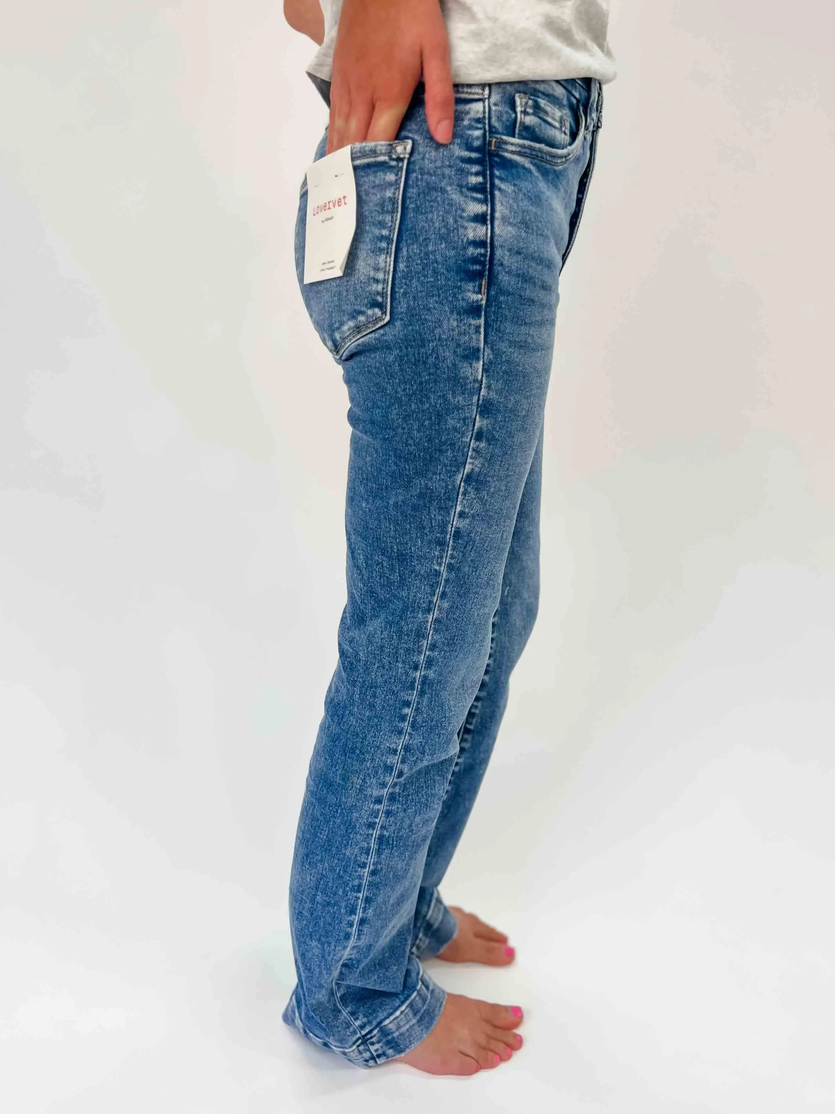 LOVERVET: Tummy Control High Rise Bootcut Jeans