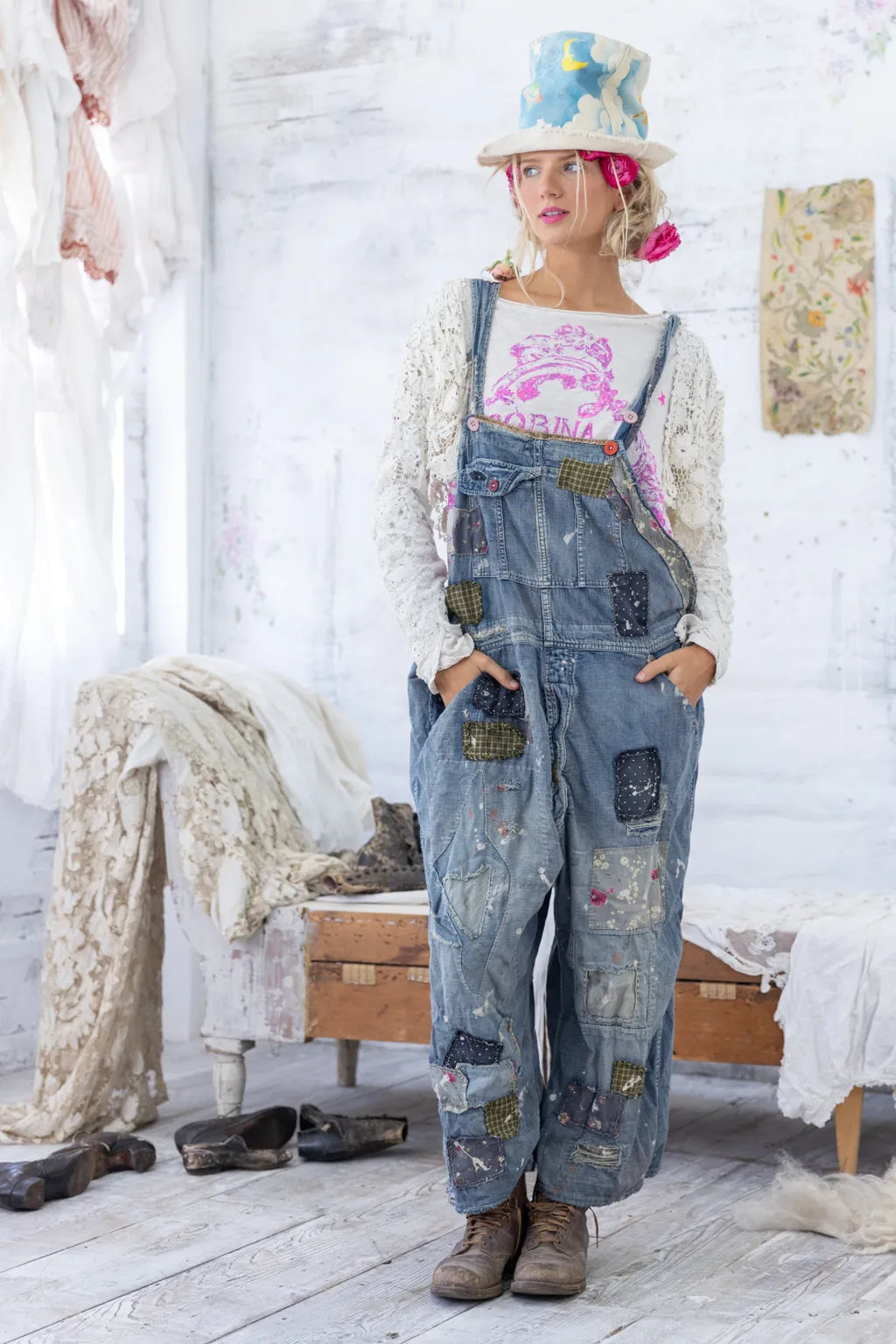 Magnolia Pearl Benjamin Wide Leg Overalls