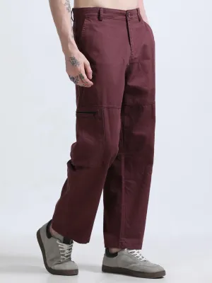 Makle Cargo Pant Wine Red