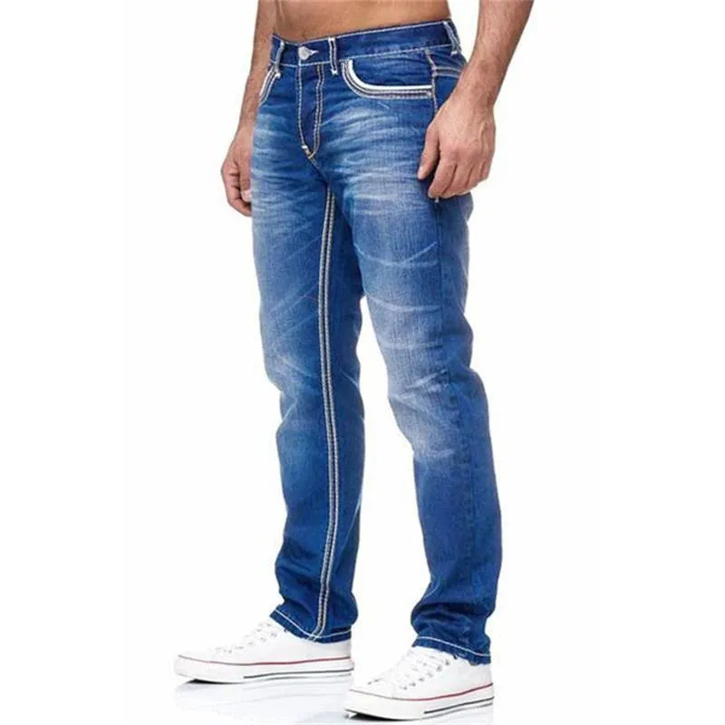 Men's Business Casual Stretch Denim Jeans – Comfortable & Stylish for Daily Wear