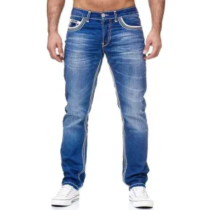 Men's Business Casual Stretch Denim Jeans – Comfortable & Stylish for Daily Wear