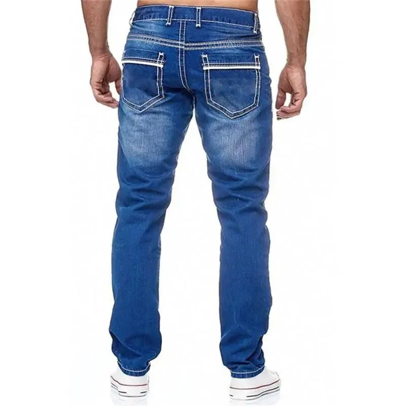 Men's Business Casual Stretch Denim Jeans – Comfortable & Stylish for Daily Wear