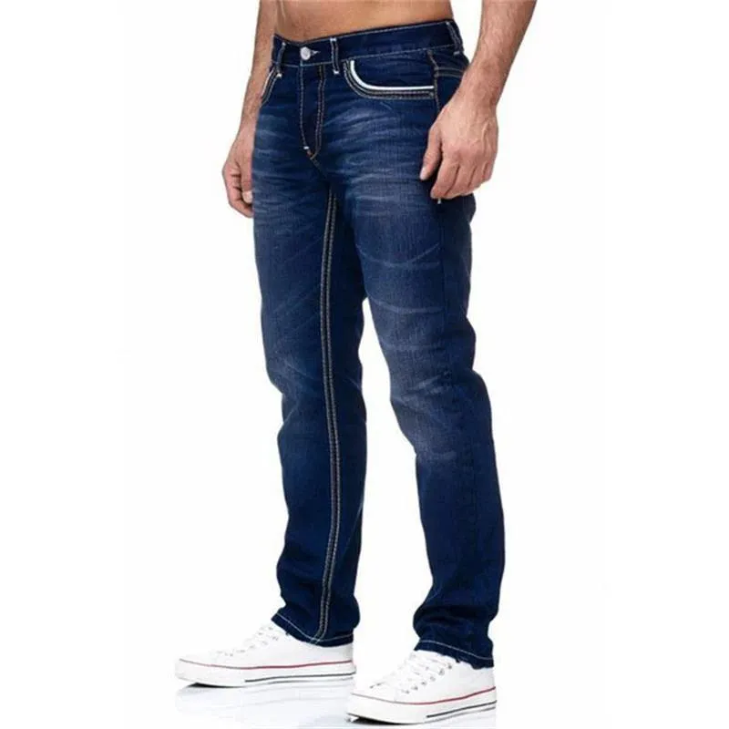 Men's Business Casual Stretch Denim Jeans – Comfortable & Stylish for Daily Wear